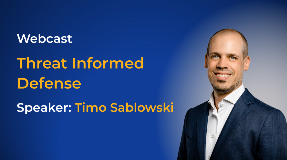 Webcast "Threat Informed Defense" mit Timo Sablowski Thumbnail