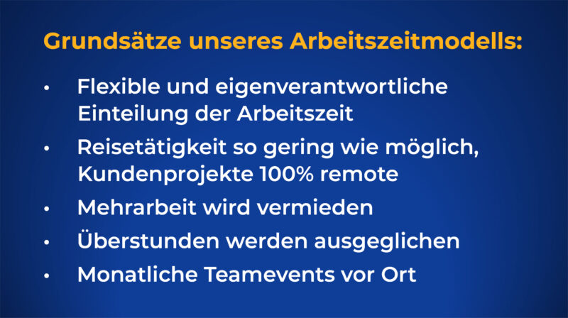 Arbeitszeitmodell